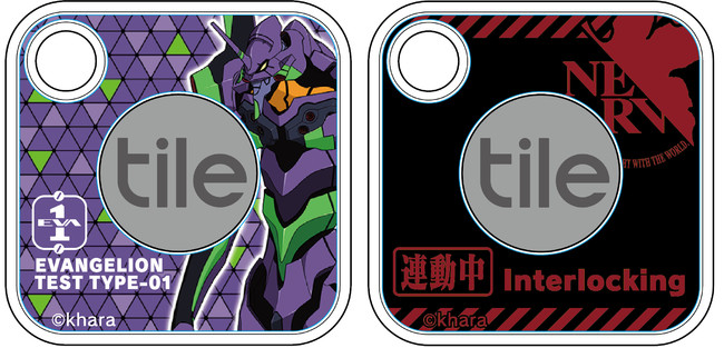 NERV(ネルフ)ロゴをあしらった「Tile Mate」をはじめ、エヴァンゲリオン初号機